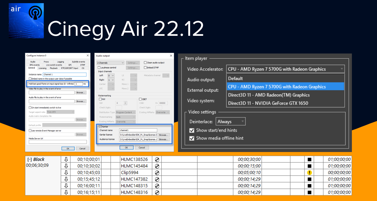 Cinegy releases major new version of Cinegy Air