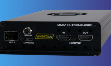 EvertzAV unveils new MMA10G IP Gateway for 4K at ISE 2025