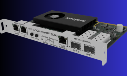 PANASONIC ADDS MATROX IPMX SDM CARDS TO ITS AVOIP RANGE OF SOLUTIONS