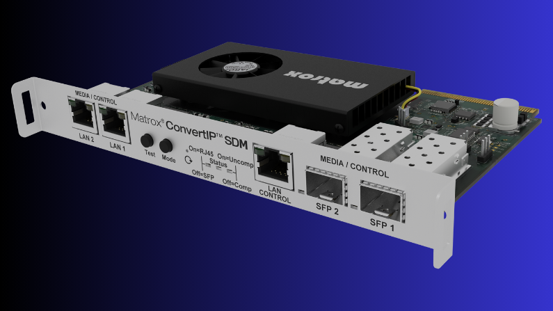 PANASONIC ADDS MATROX IPMX SDM CARDS TO ITS AVOIP RANGE OF SOLUTIONS