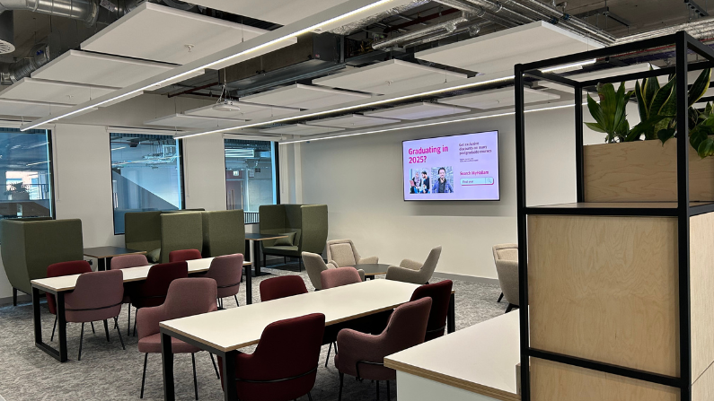 Award-winning university with world-class facilities opts to use Sony BRAVIA Professional Displays to give new teaching blocks a modern and vibrant feel
